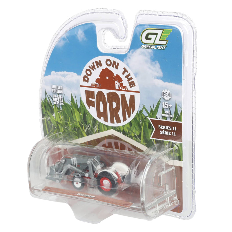 Raw Chase Unit ~ 1/64 1952 Ford 8N Tractor, Red & White, Down on the Farm Series 11 by GreenLight Collectibles