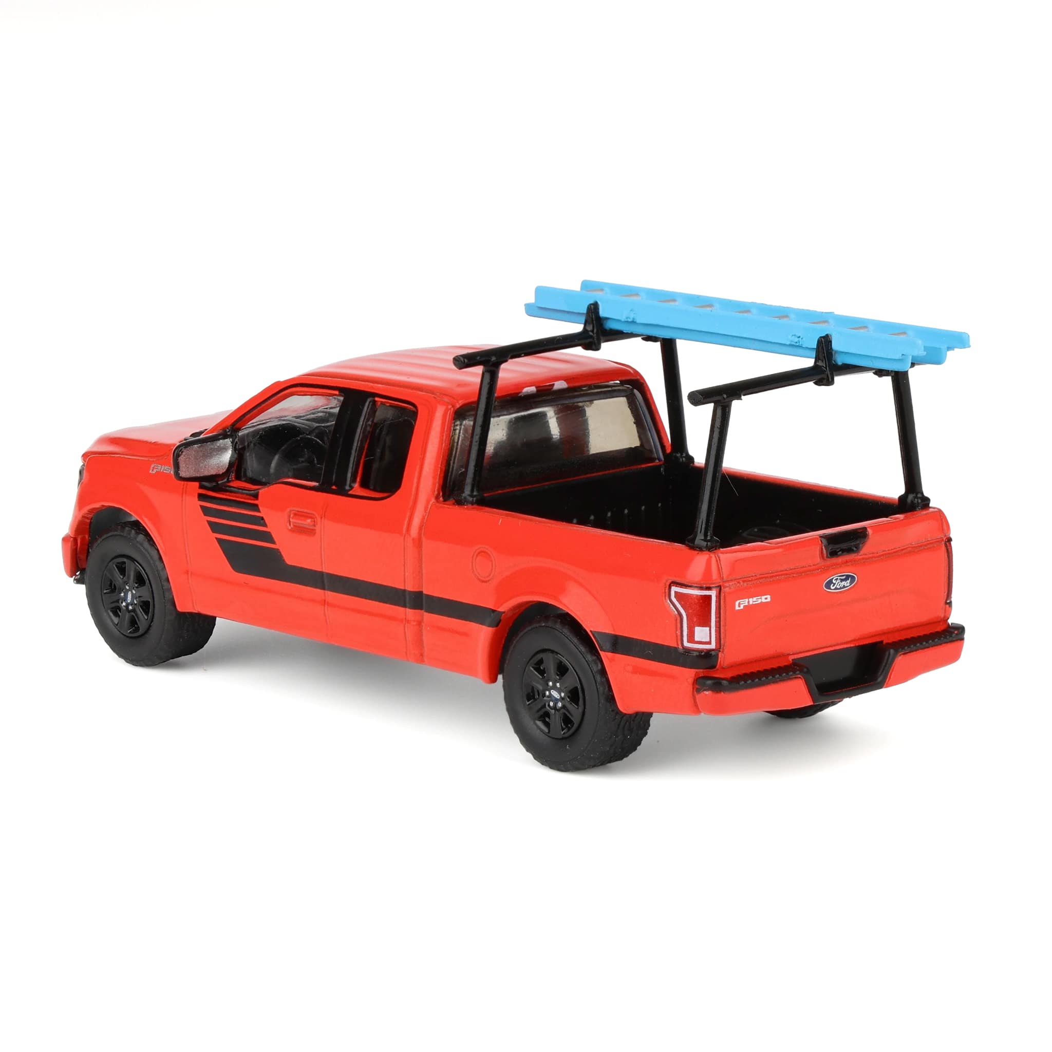 1/64 2015 Ford F-150 with Ladder Rack, Red, Down on the Farm