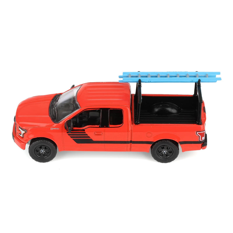 1/64 2015 Ford F-150 with Ladder Rack, Red, Down on the Farm Series 11