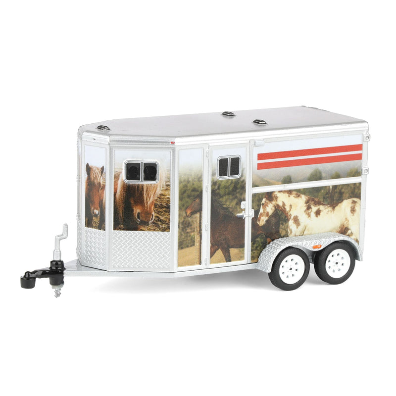 1/64 Horse Trailer with Custom Horse Wrap, Down on the Farm Series 11