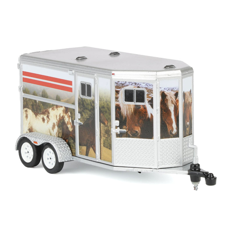 1/64 Horse Trailer with Custom Horse Wrap, Down on the Farm Series 11