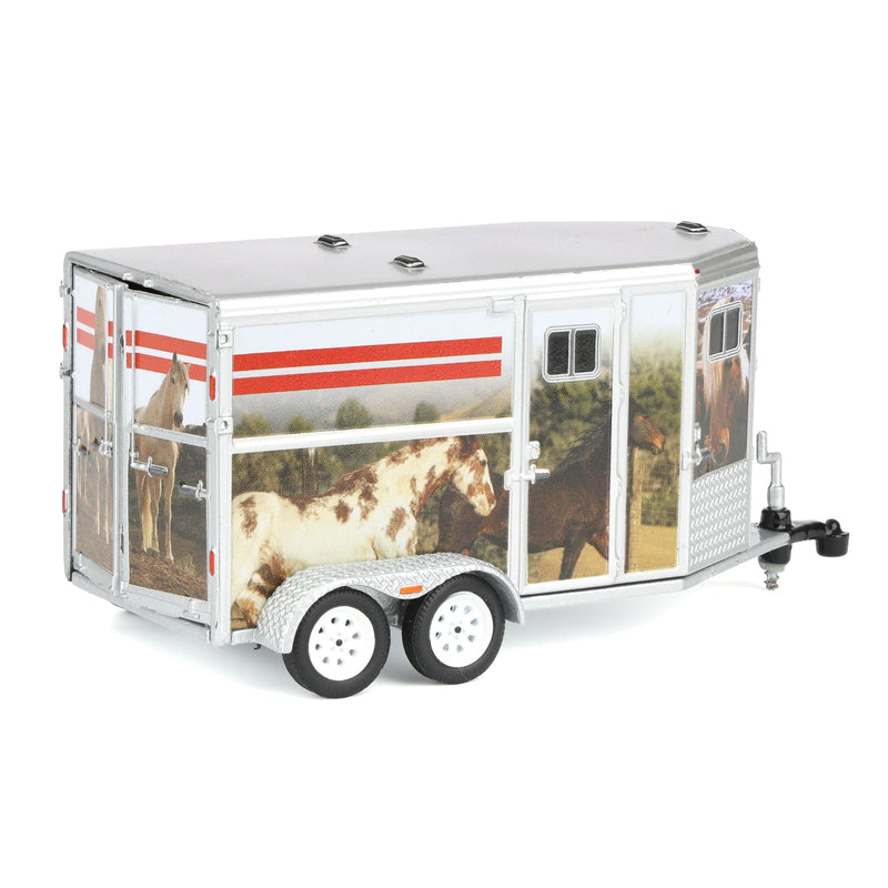 1/64 Horse Trailer with Custom Horse Wrap, Down on the Farm Series 11