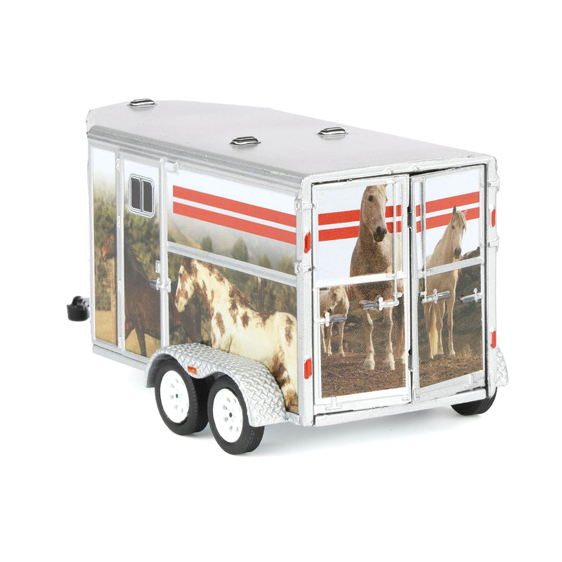 1/64 Horse Trailer with Custom Horse Wrap, Down on the Farm Series 11