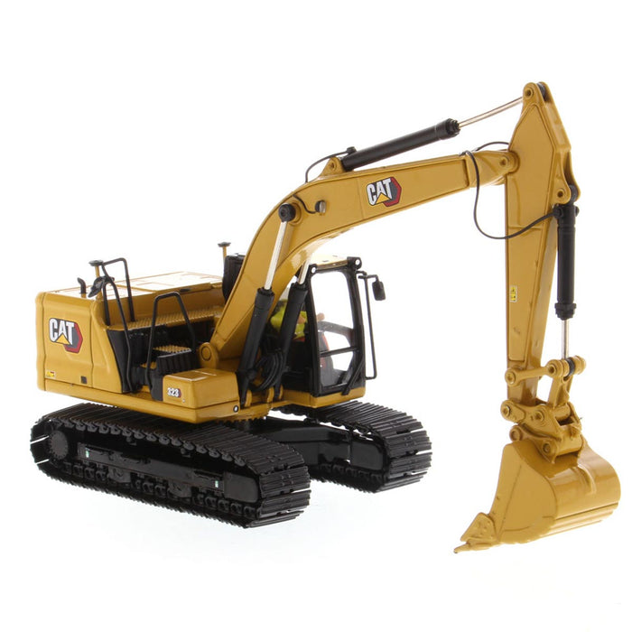 1/50 Caterpillar 323 Hydraulic Excavator with 4 New Work Tools- Next Generation