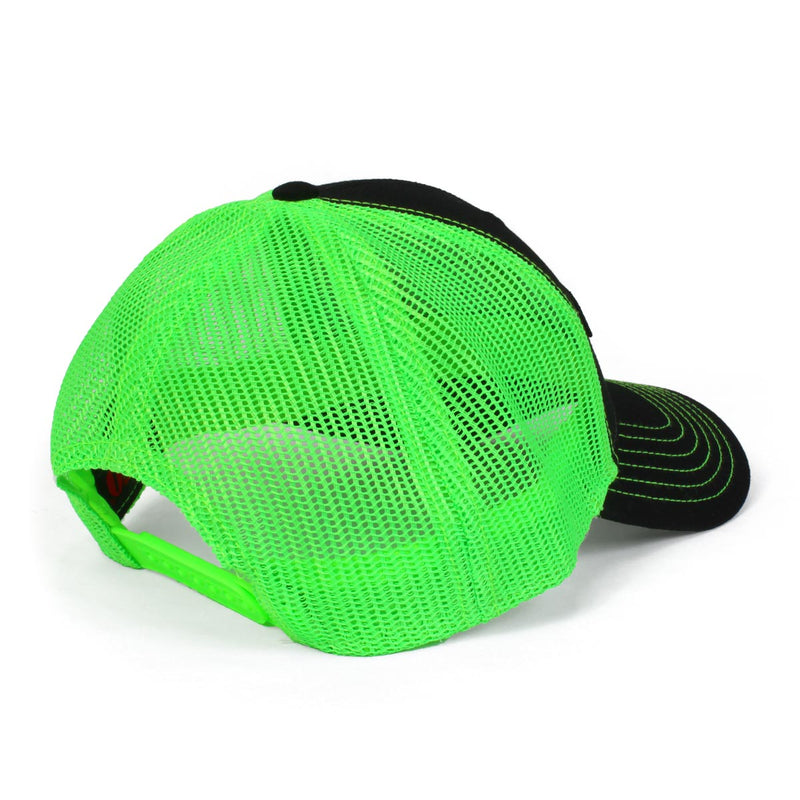 Steiger Logo Black & Green Mesh Back Cap