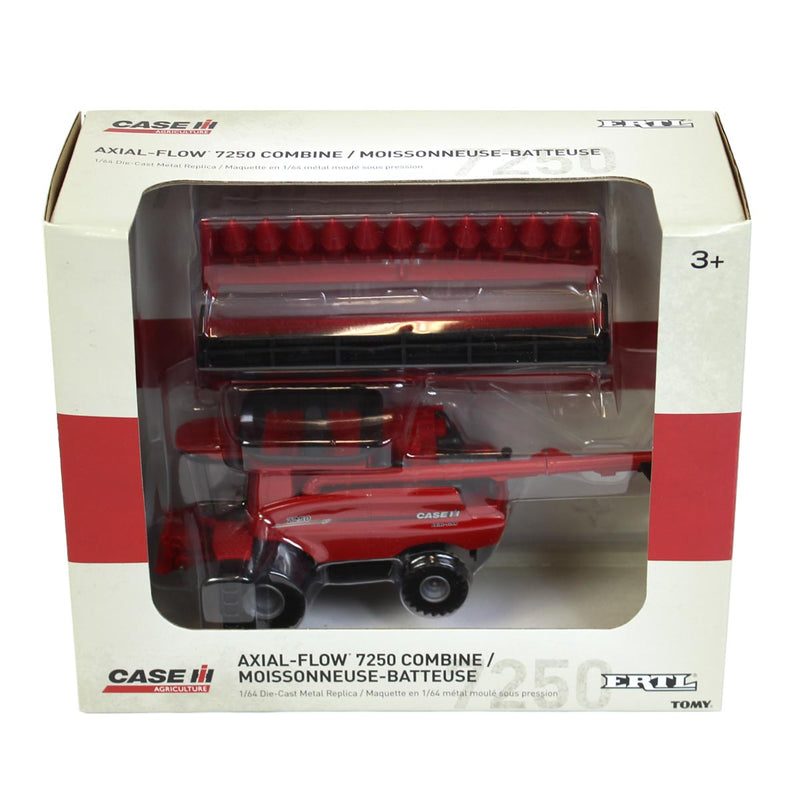 1/64 Case IH Axial-Flow 7250 Combine with Corn & Grain Heads