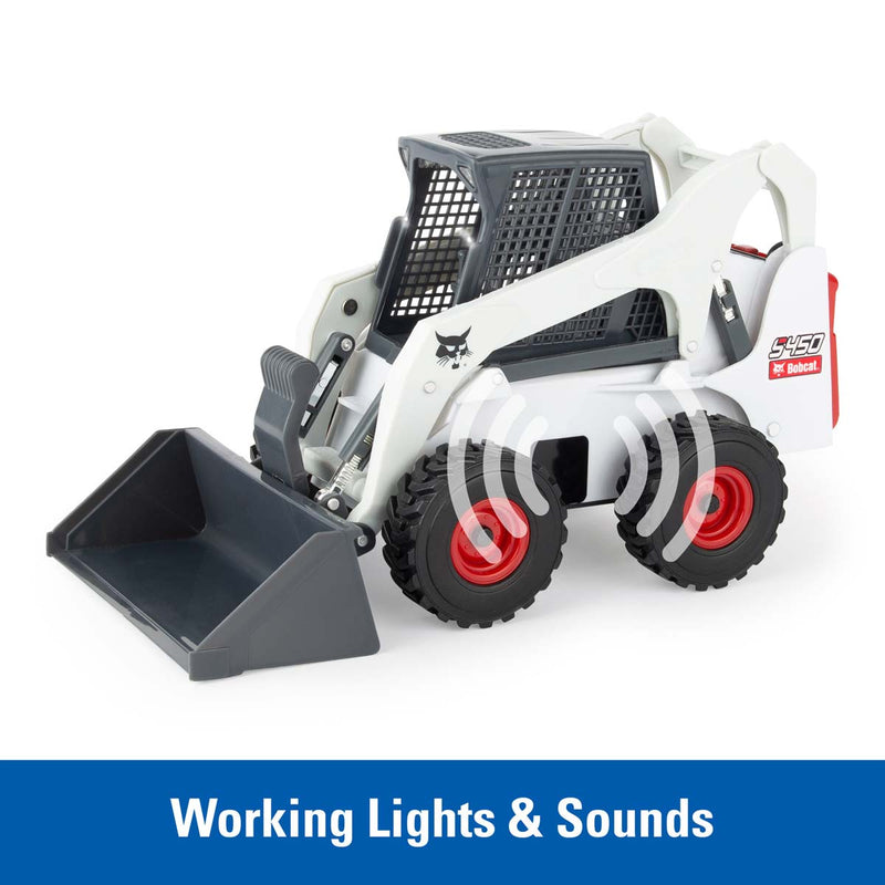 (B&D) 1/16 Big Farm Bobcat S450 Skid Steer Set with Accessories - Damaged Item