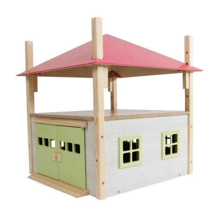 1/32 PINK Wooden Hay Barn with Loft and Adjustable Roof by Kids Globe