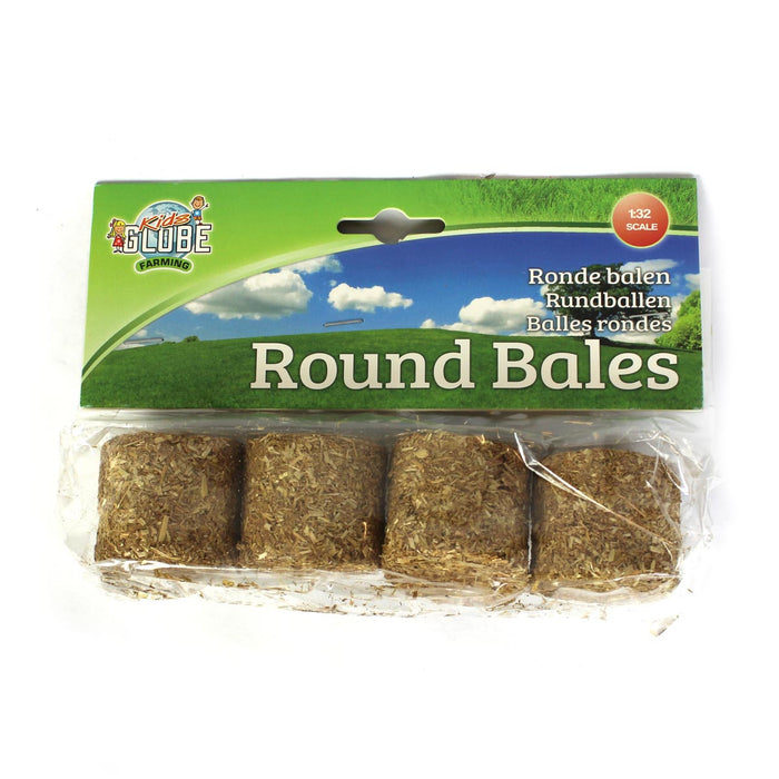 1/32 Pack of 4 Round Straw Bales