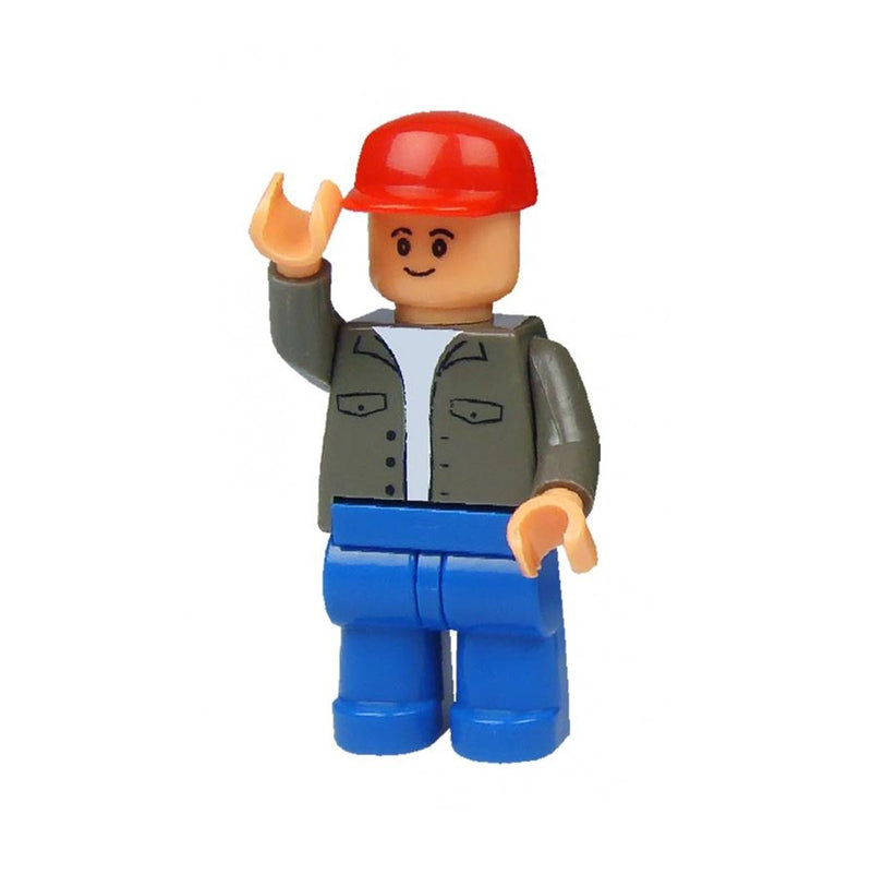 Case IH Magnum Tractor w/ Farmer & Hay Baler 126 Piece Blocks Set