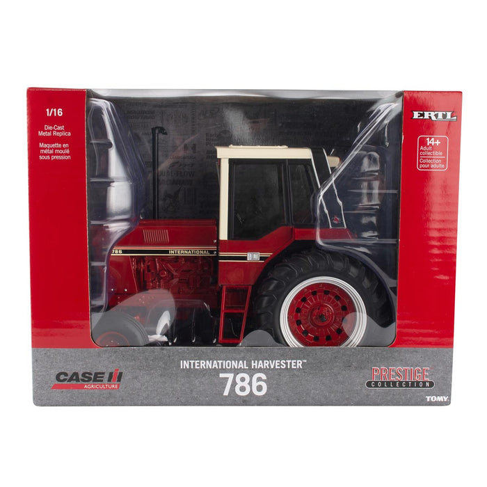 (B&D) 1/16 International Harvester 786 Tri-Stripe with Cab, ERTL Prestige Collection - Damaged Box