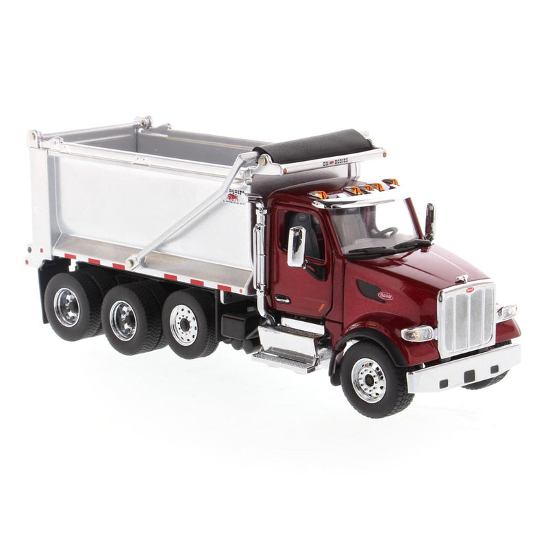 1/50 Peterbilt Model 567 SFFA Tandem Axle Dump Truck with Pusher Axle by Diecast Masters