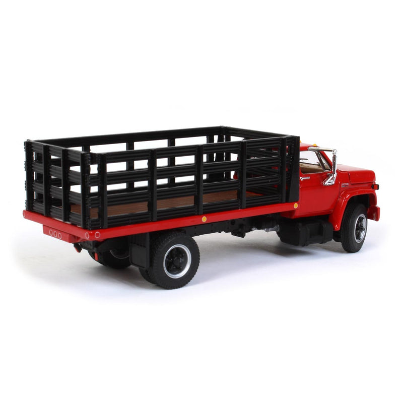 1/64 GMC 6500 Stake Bed, Red with Black Stakes, DCP by First Gear