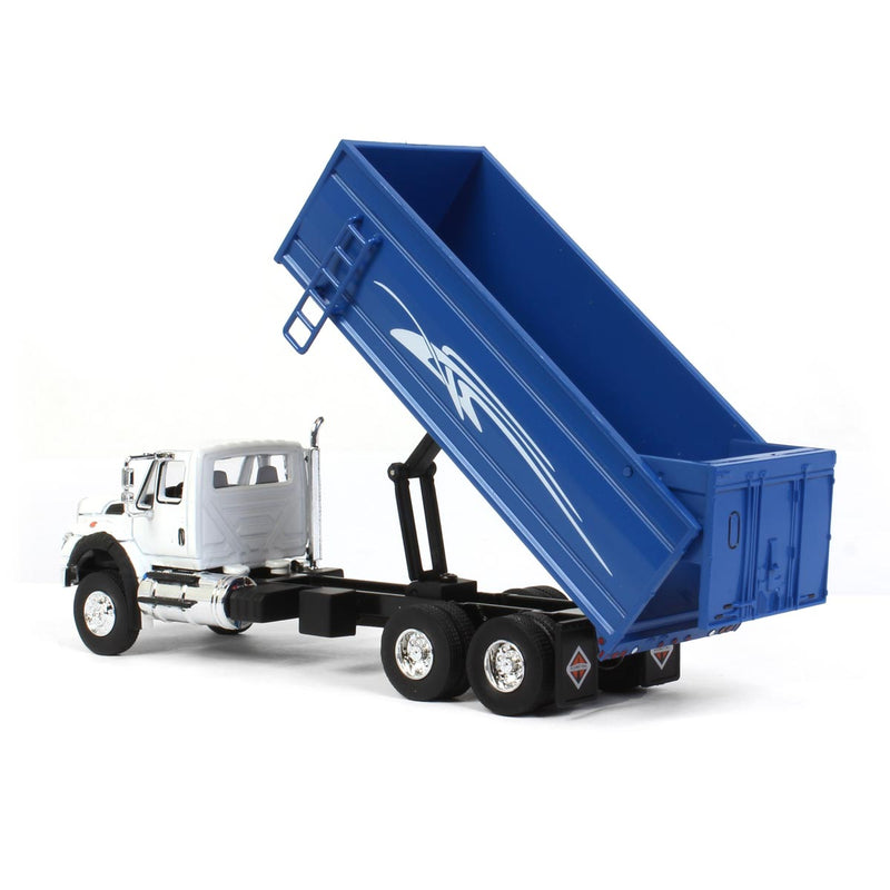 1/64 International Workstar Grain Truck with Blue Dumping Bed, Greenlight Exclusive Production