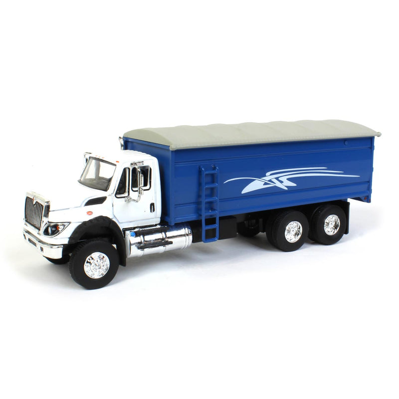 1/64 International Workstar Grain Truck with Blue Dumping Bed, Greenlight Exclusive Production