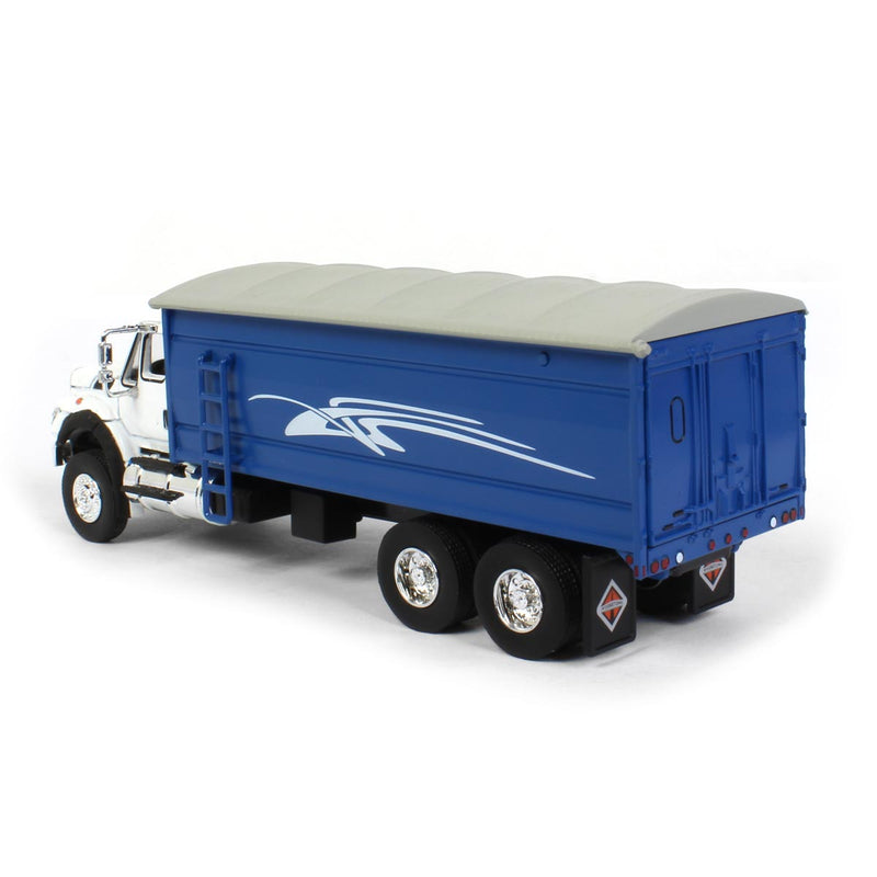 1/64 International Workstar Grain Truck with Blue Dumping Bed, Greenlight Exclusive Production