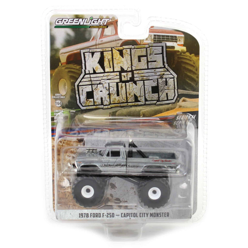 Raw Chase Unit ~ 1/64 1978 Ford F-250, Capitol City Monster, Kings of Crunch Series 15