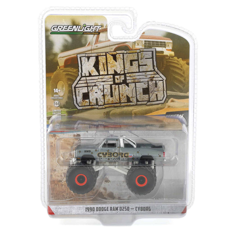 Raw Chase ~ 1/64 1990 Dodge Ram D250, Cyborg, Kings of Crunch Series 16