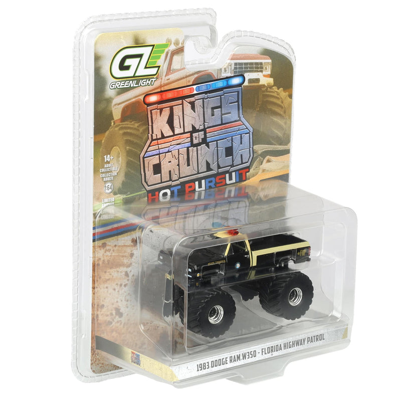 1/64 1983 Dodge Ram W350, Florida Highway Patrol, Kings of Crunch x Hot Pursuit Special Edition Series 17