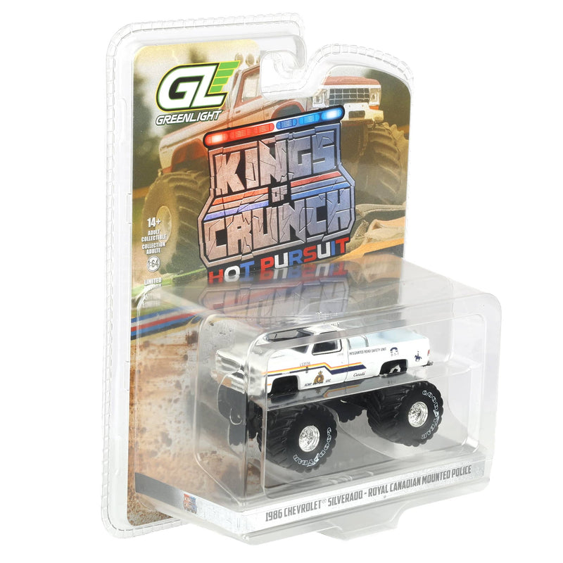 1/64 1986 Chevrolet Silverado, Royal Mounted Canadian Police, Kings of Crunch x Hot Pursuit Special Edition Series 17