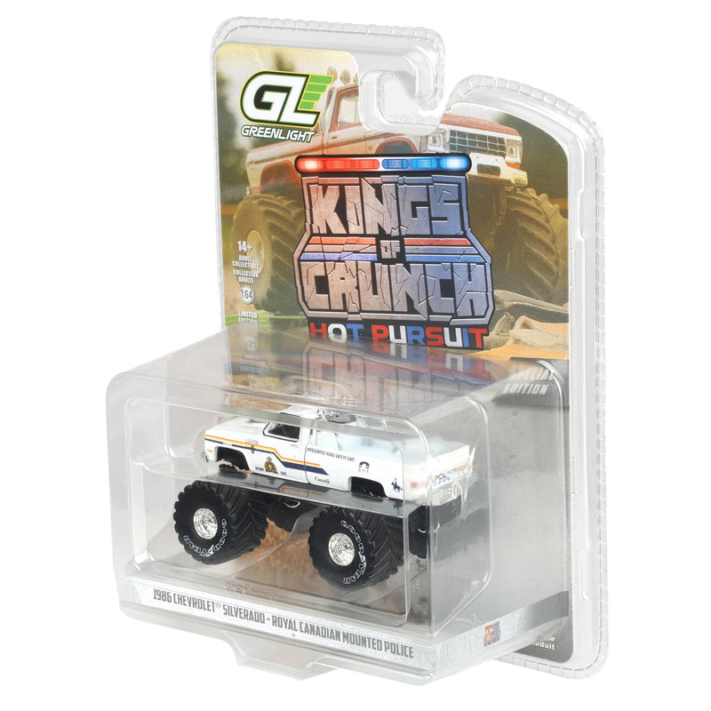 1/64 1986 Chevrolet Silverado, Royal Mounted Canadian Police, Kings of Crunch x Hot Pursuit Special Edition Series 17