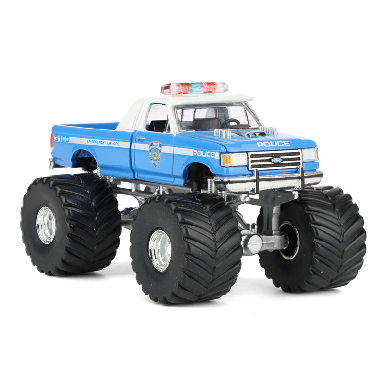 1/64 1990 Ford F-350, NYPD, Kings of Crunch x Hot Pursuit Special Edition Series 17