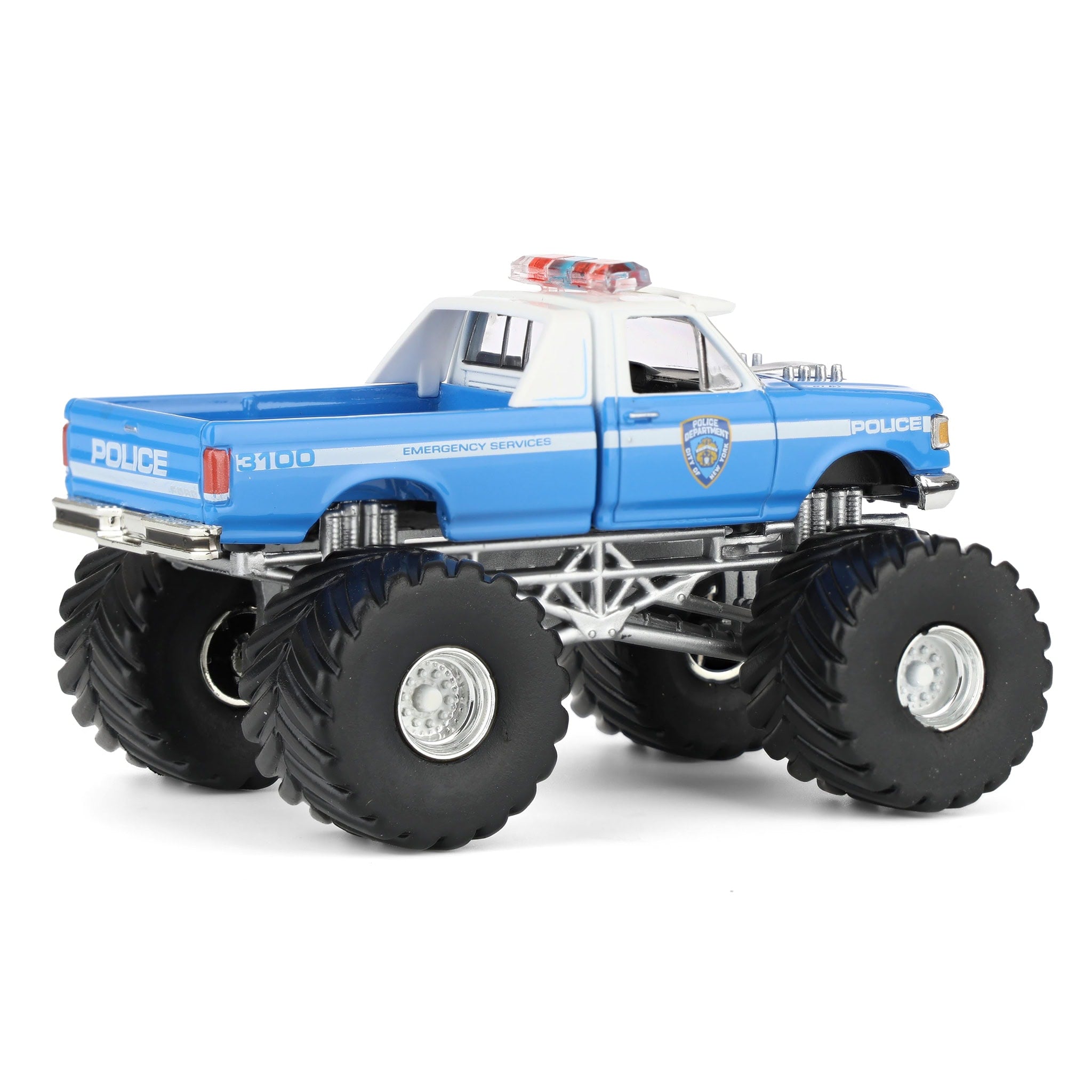 1/64 1990 Ford F-350, NYPD, Kings of Crunch x Hot Pursuit Special