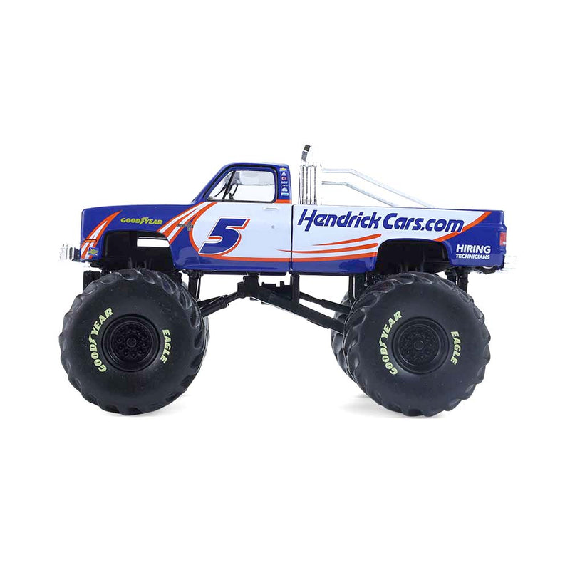 1/64 1981 Chevrolet K20 Monster Truck, Kyle Larson #5 HendrickCars.com, Kings of Crunch Hendrick Motorsports Edition