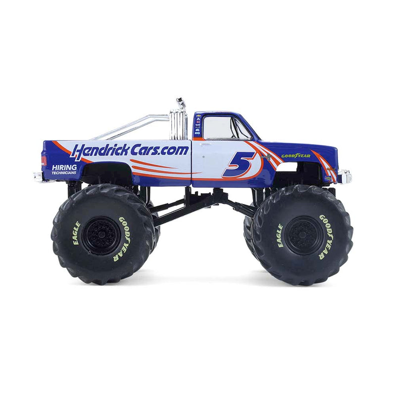 1/64 1981 Chevrolet K20 Monster Truck, Kyle Larson #5 HendrickCars.com, Kings of Crunch Hendrick Motorsports Edition