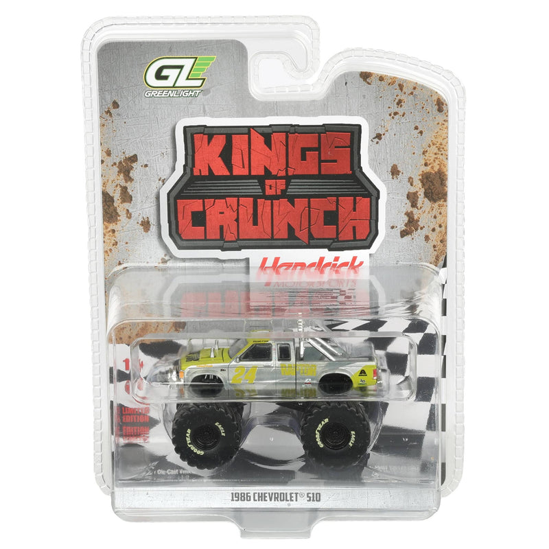 Raw Chase Unit ~ 1/64 1986 Chevrolet S-10 Extended Cab Monster Truck, William Byron #24 Raptor, Kings of Crunch Hendrick Motorsports Edition