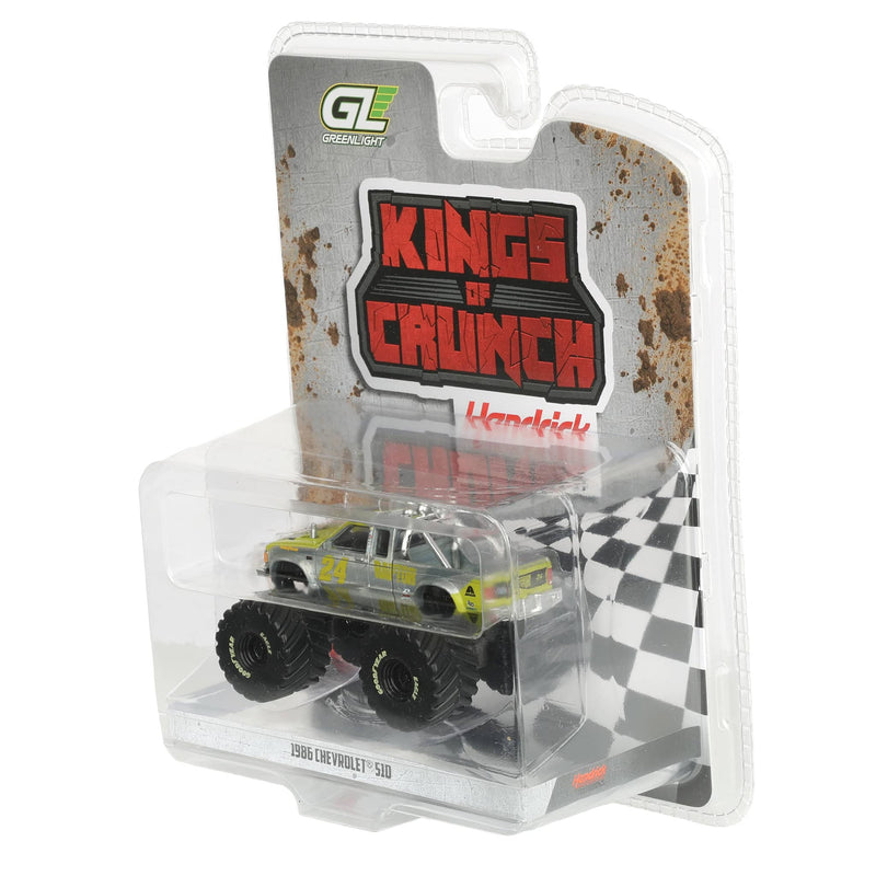 Raw Chase Unit ~ 1/64 1986 Chevrolet S-10 Extended Cab Monster Truck, William Byron #24 Raptor, Kings of Crunch Hendrick Motorsports Edition