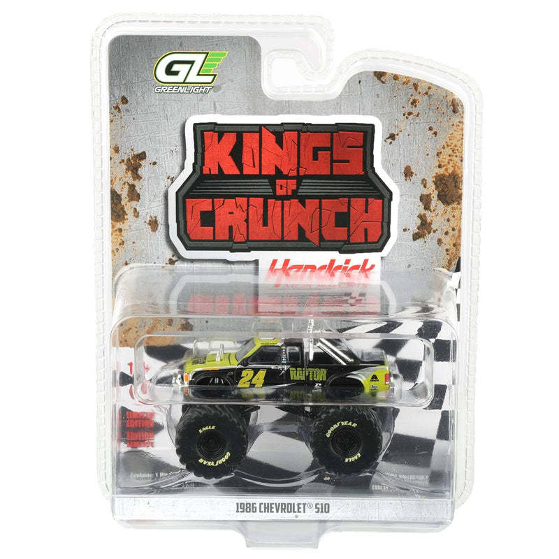 1/64 1986 Chevrolet S-10 Extended Cab Monster Truck, William Byron #24 Raptor, Kings of Crunch Hendrick Motorsports Edition
