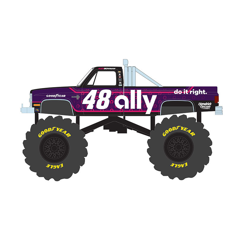 1/64 1984 Chevrolet Silverado Monster Truck, #48 Ally, Kings of Crunch Hendrick Motorsports Edition