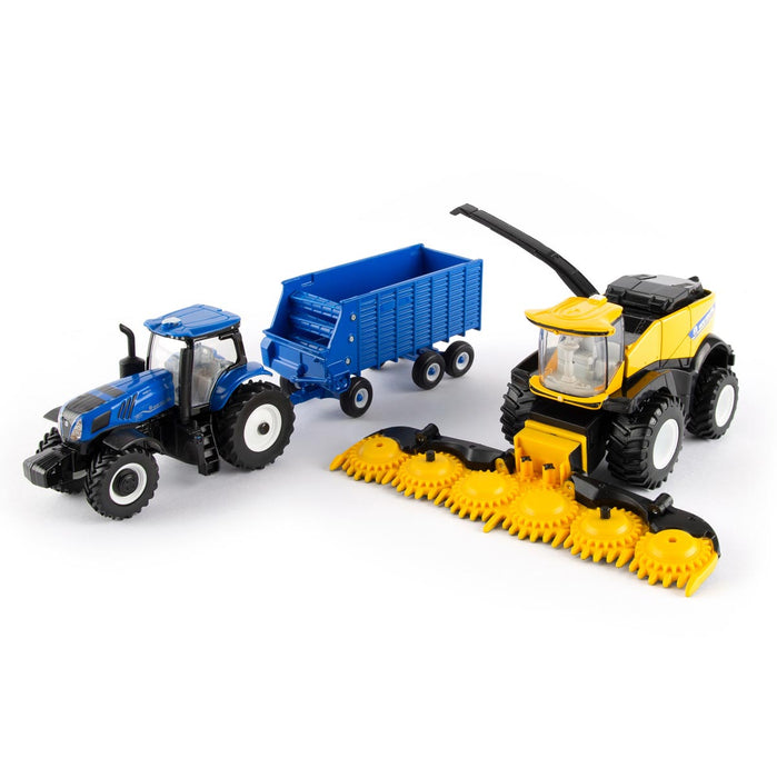 1/64 New Holland 3 Piece Forage Harvester Set