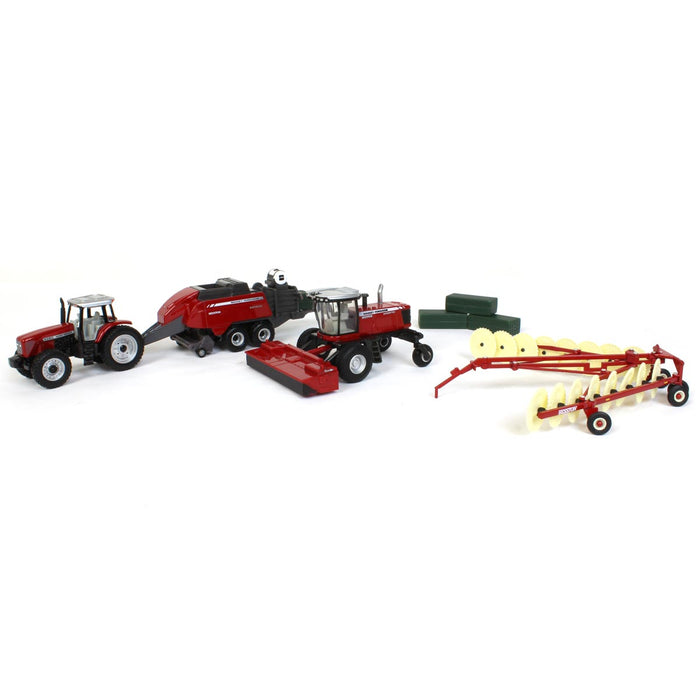 1/64 Massey Ferguson 4 Piece Haying Set