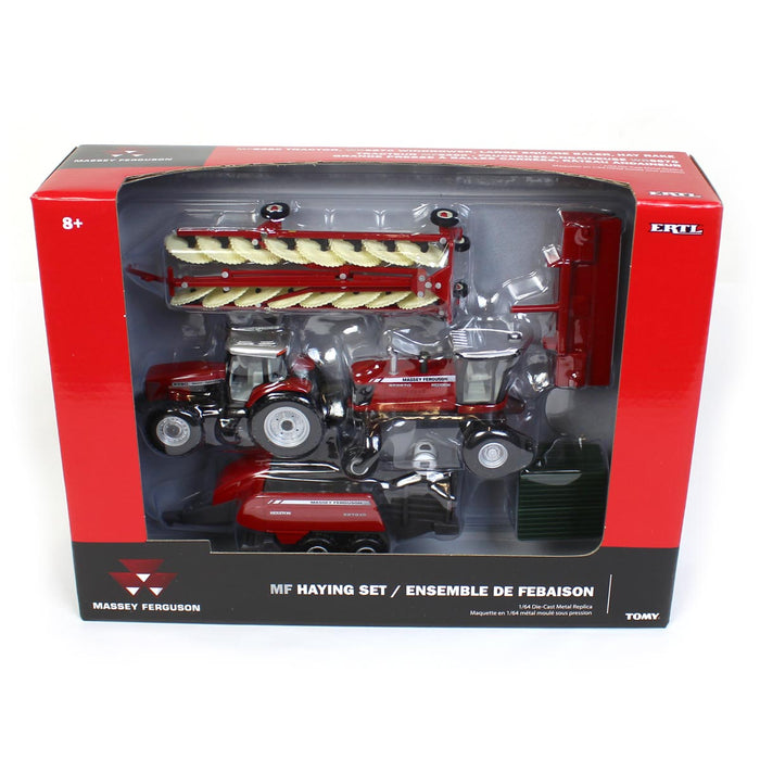 1/64 Massey Ferguson 4 Piece Haying Set