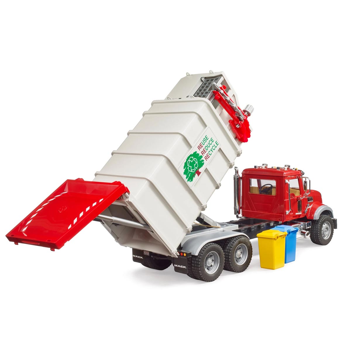 1/16 MACK Granite Side Loading Garbage Truck by Bruder — Outback Toys