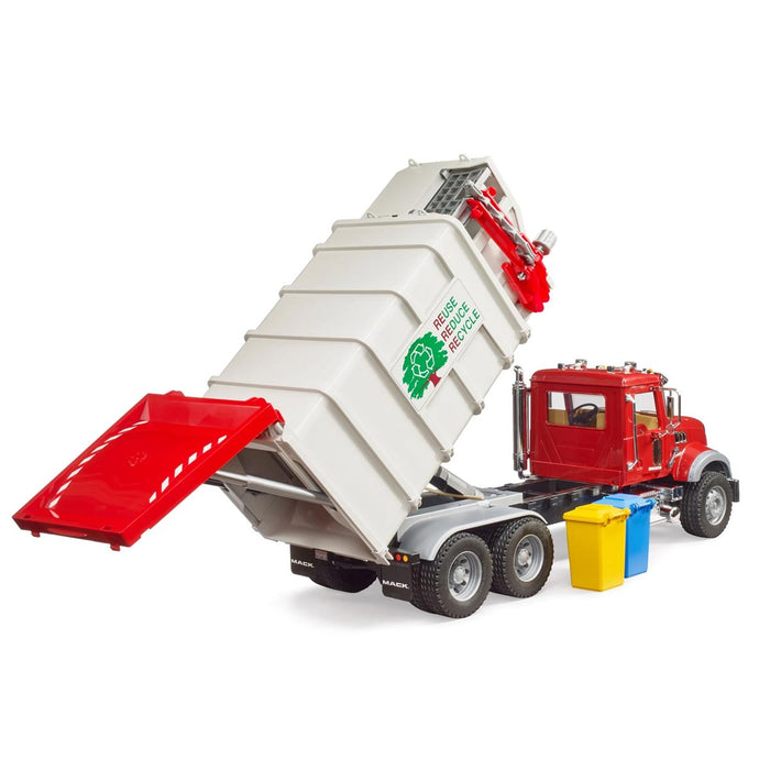 1/16 MACK Granite Side Loading Garbage Truck by Bruder