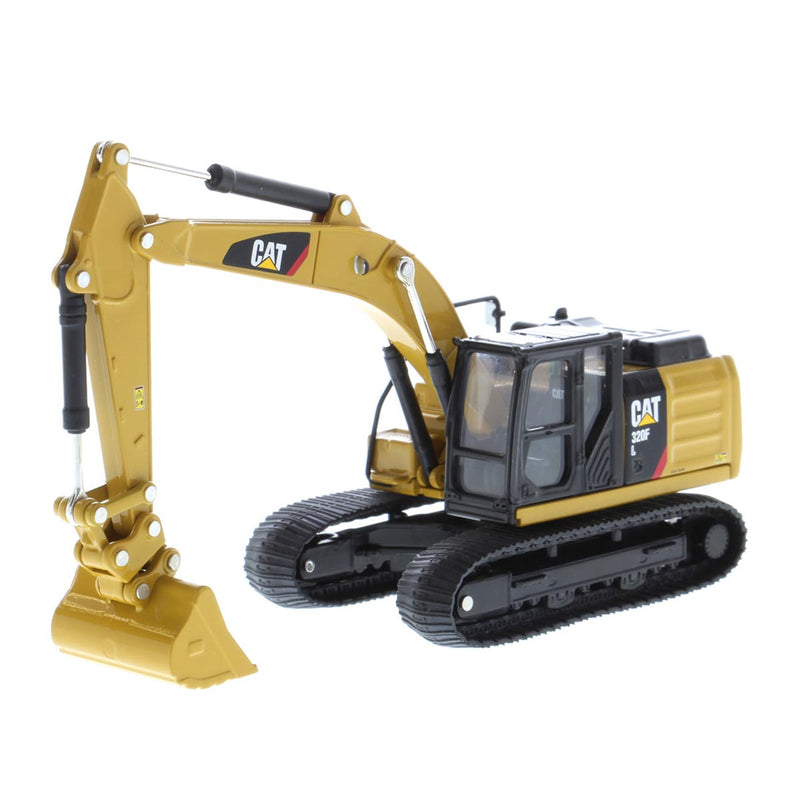 1/64 Caterpillar 320F L Hydraulic Excavator with 5 Work Tools, Diecast Masters Play & Collect