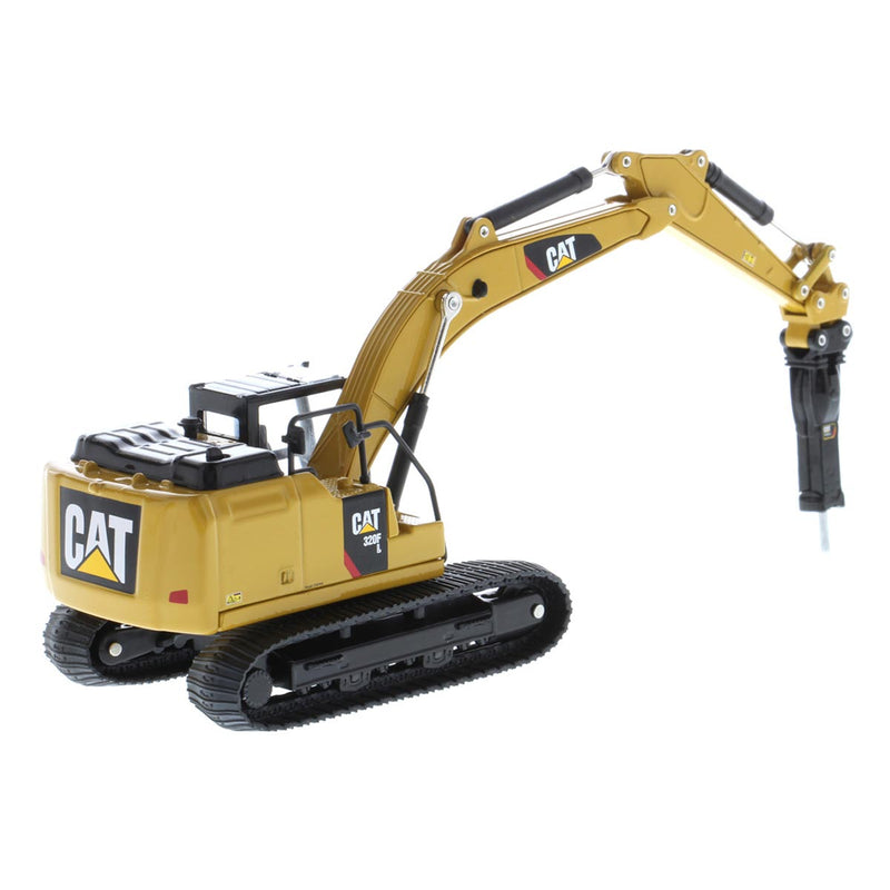 1/64 Caterpillar 320F L Hydraulic Excavator with 5 Work Tools, Diecast Masters Play & Collect