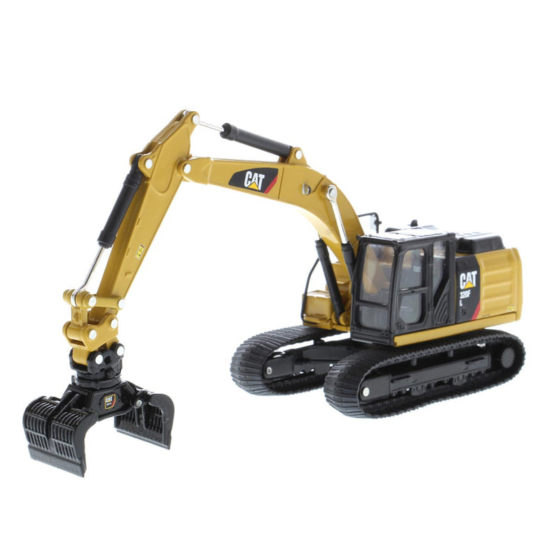 1/64 Caterpillar 320F L Hydraulic Excavator with 5 Work Tools, Diecast Masters Play & Collect