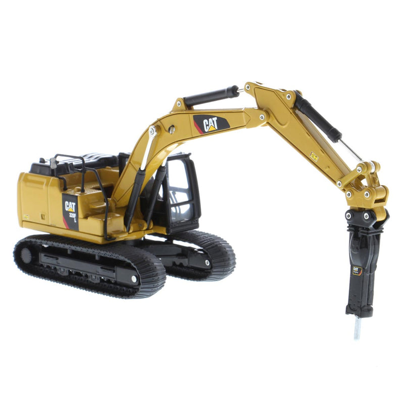 1/64 Caterpillar 320F L Hydraulic Excavator with 5 Work Tools, Diecast Masters Play & Collect