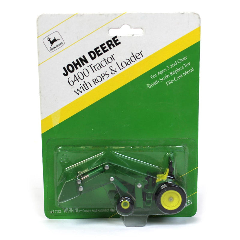 1/64 John Deere 6400 Tractor with ROPS & Loader by ERTL