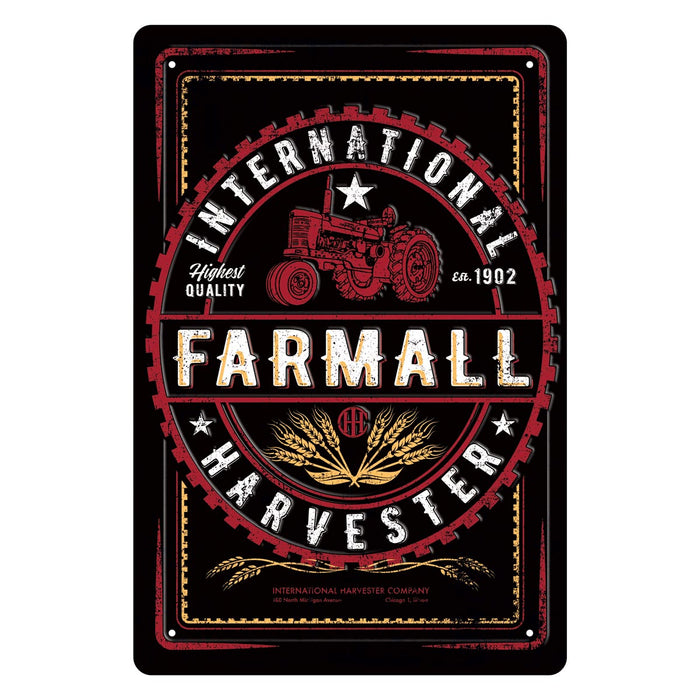 International Harvester Farmall 12in x 18in Tin Sign