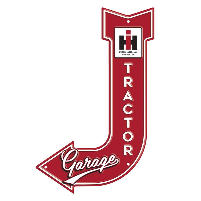 IH Tractor Garage 11.5in x 18in Arrow Sign
