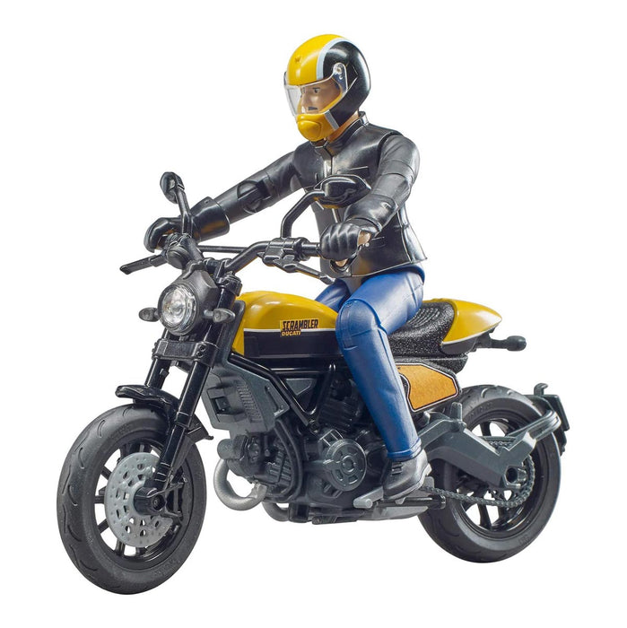 1/16 Scrambler Ducati Full Throttle with Driver by Bruder