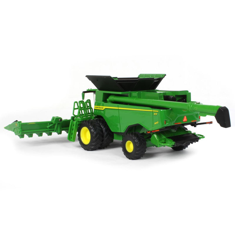 1/64 John Deere X9 1100 Combine with Duals, Corn Head & Grain Head, ERTL Prestige Collection