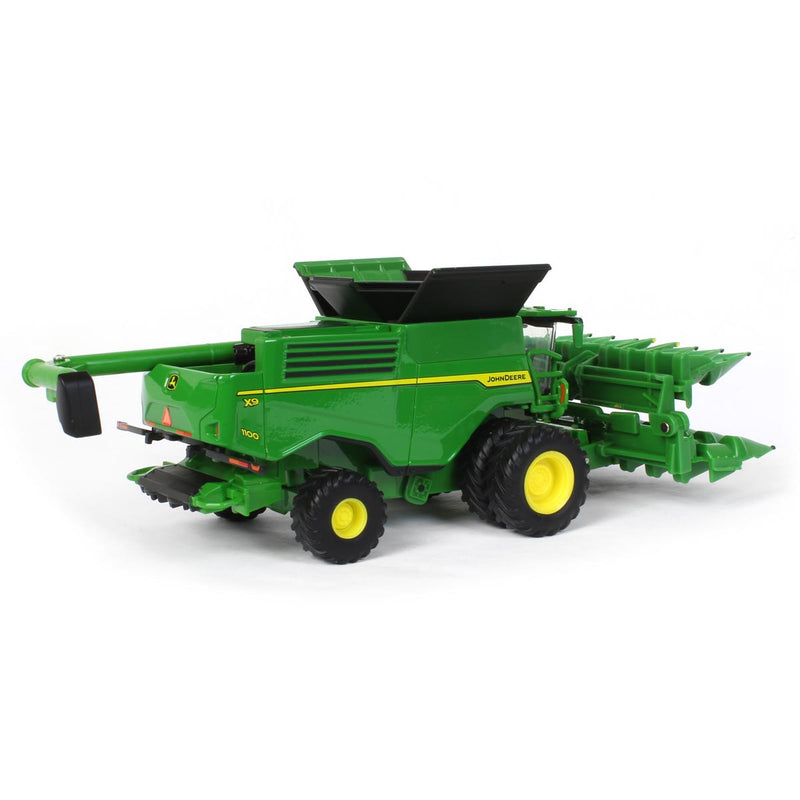 1/64 John Deere X9 1100 Combine with Duals, Corn Head & Grain Head, ERTL Prestige Collection