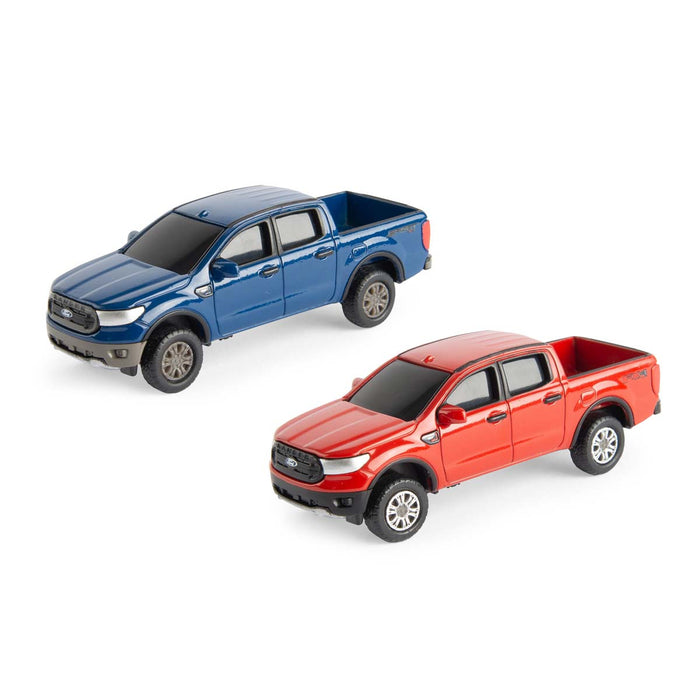 1/64 2019 Blue and Red Ford Ranger XLT Set