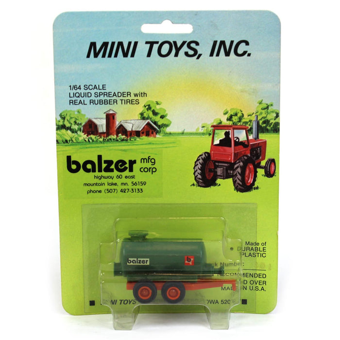 1/64 Green Balzer Tank Plastic Spreader by Mini Toys